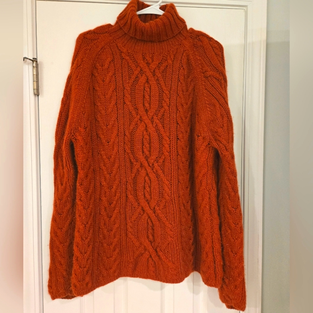 Orvis Cashmere turtleneck sweater size Large